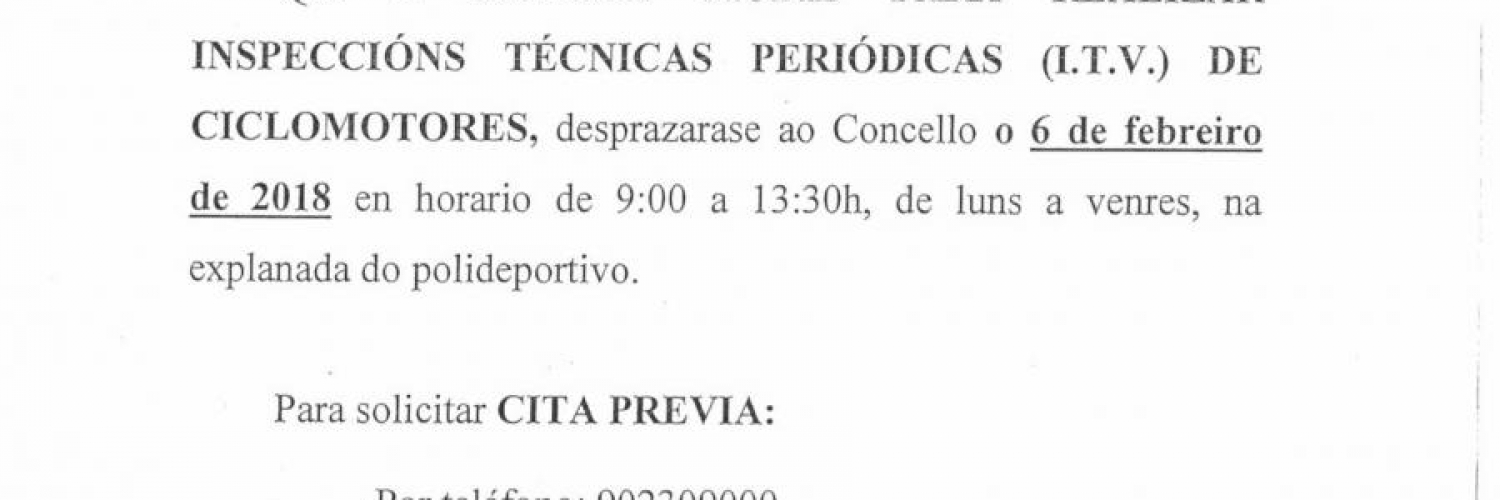 ITV para ciclomotores