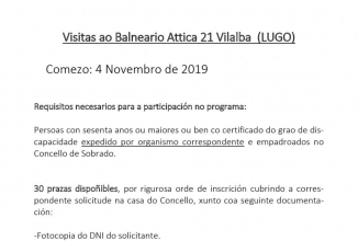 Visitas ao Balneario de Vilalba