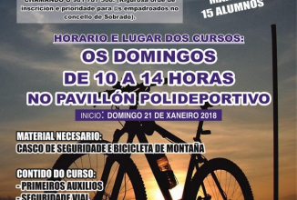 Prazas dispoñibles no Curso de Iniciación ó BTT (Bicicleta de Montaña)
